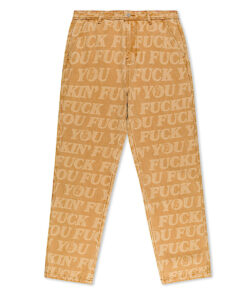 F.U.F.F. Washed Denim Pants (Light Brown Denim)