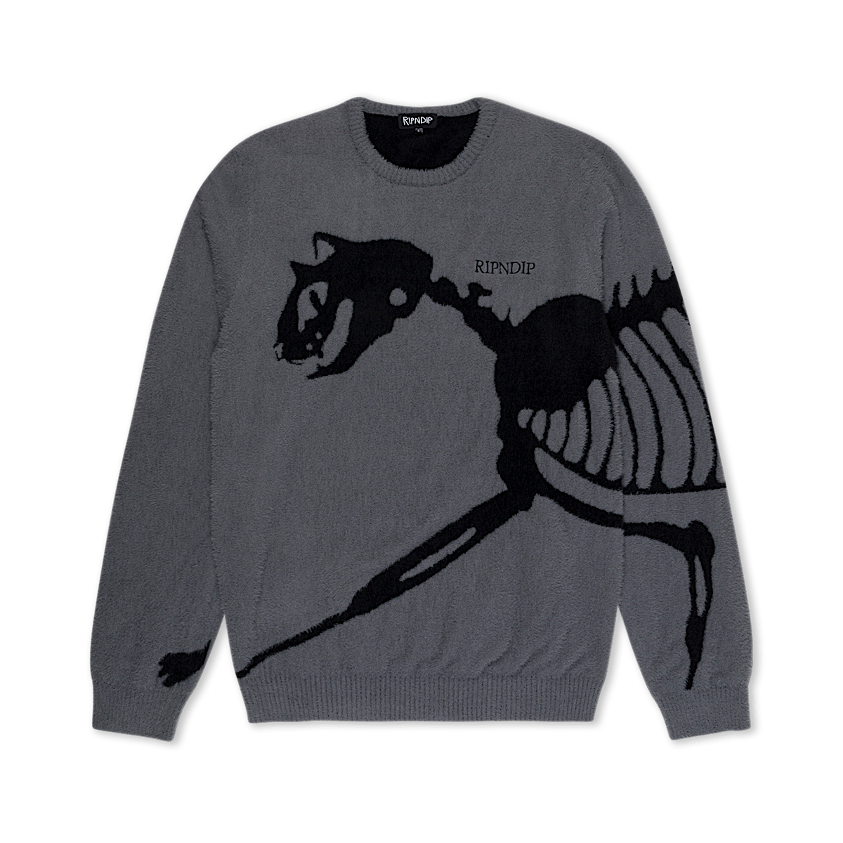 Fossil Mohair Knit Sweater (Charcoal)