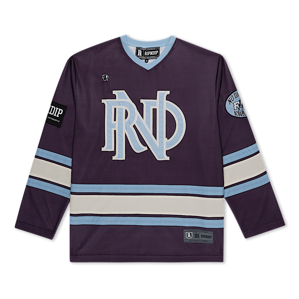 No Days Off Hockey Jersey (Plum)