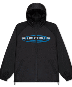 Otis Zip Up Hooded Jacket (Black)