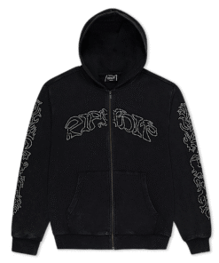 Pretty Flacko Zip Hoodie (Black Vintage Wash)