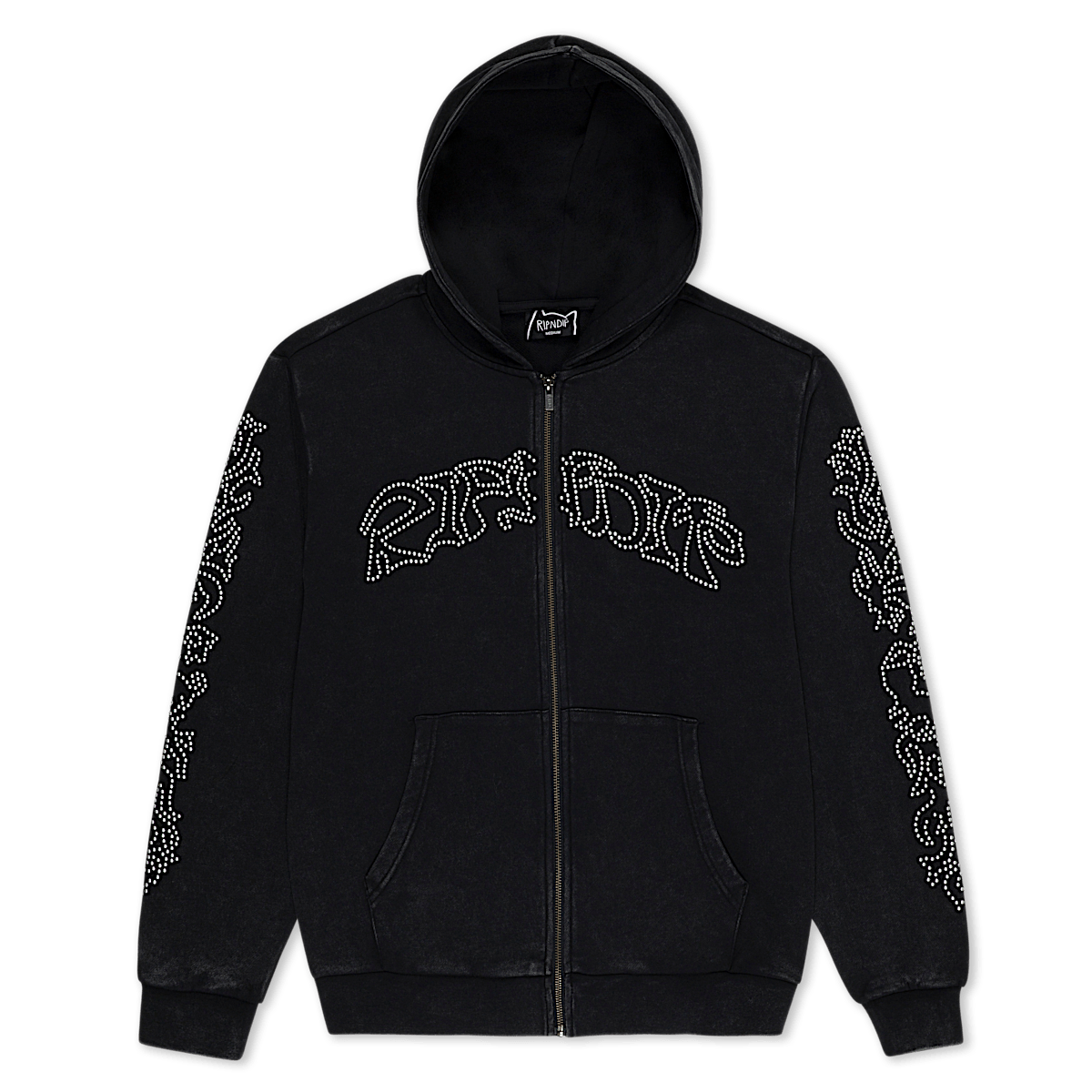 Pretty Flacko Zip Hoodie (Black Vintage Wash)