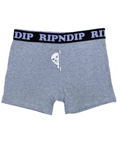 Peek A Nermal Boxers  (Heather Grey)
