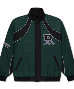 RIPNDIP Athletics Race Jacket (Hunter Green / Black)