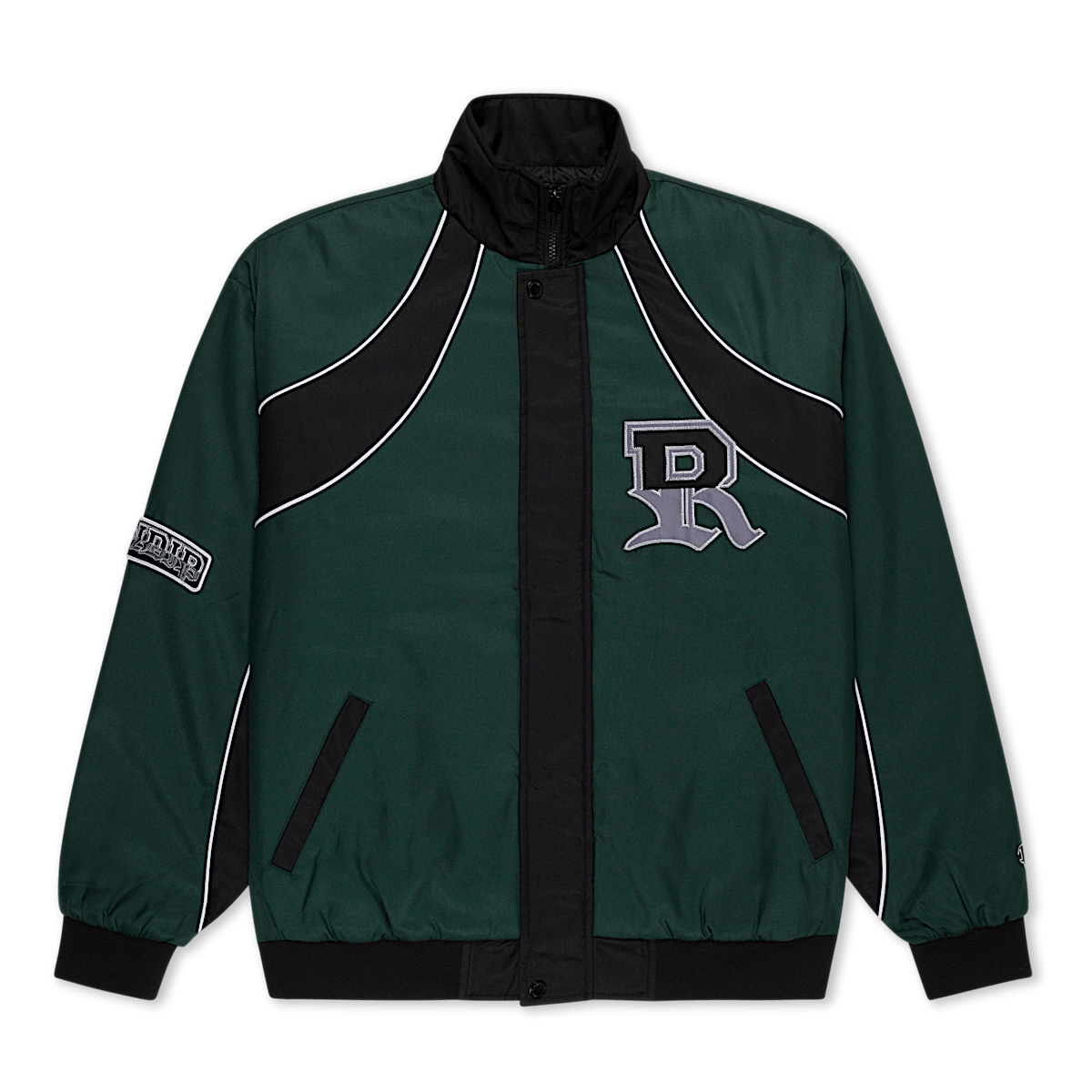 RIPNDIP Athletics Race Jacket (Hunter Green / Black)
