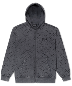 RIPNGEMS Zip Up Hoodie (Charcoal Wash)