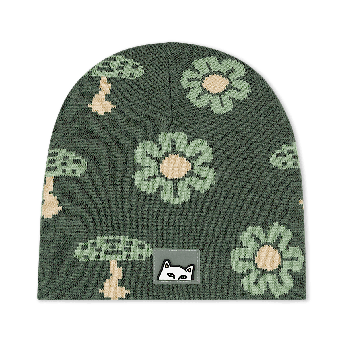 Out Of This World Skull Beanie (Sage Green)