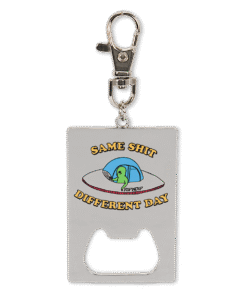 Same Shit Different Day Keychain Bottle Opener (Silver)