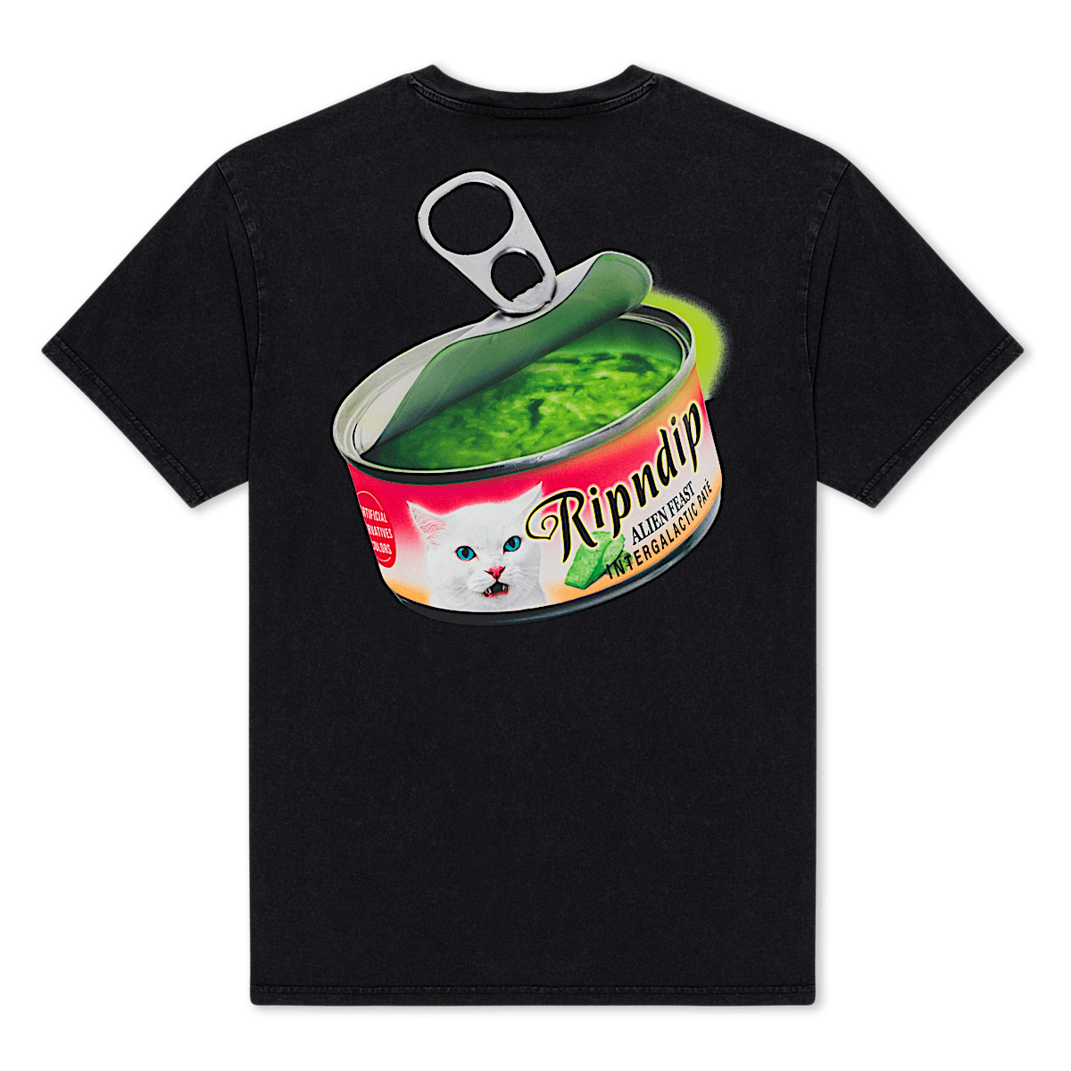 Gourmet Cat Food Tee (Black Vintage Wash)