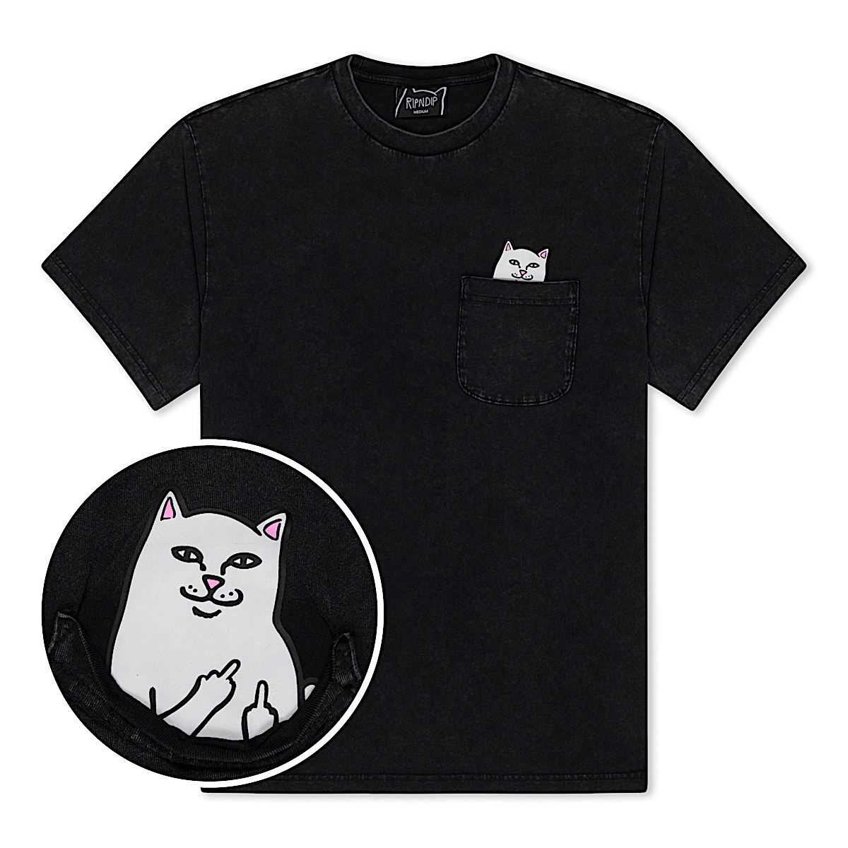 Lord Nermal Pocket Tee (Black Vintage Wash)