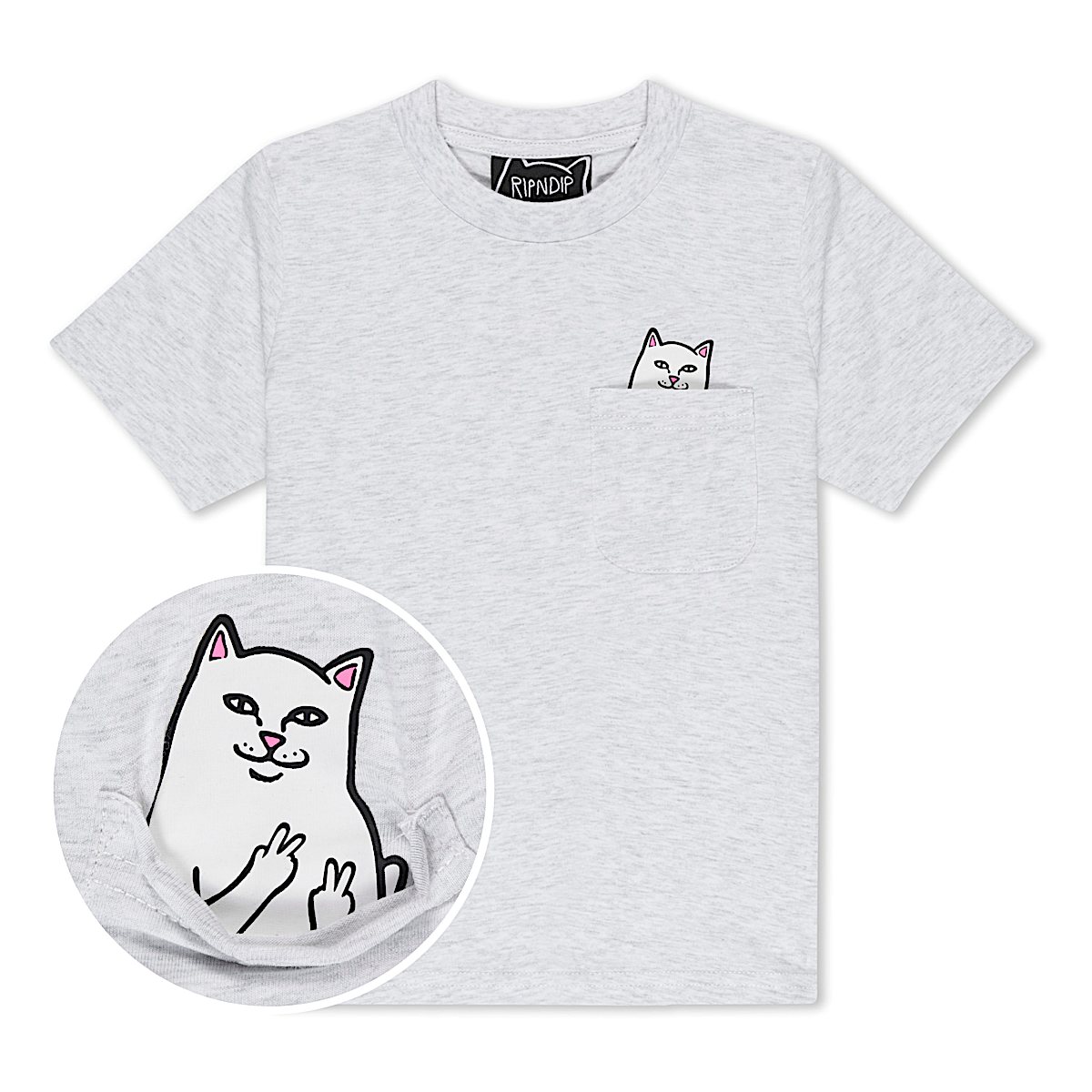 Lord Nermal Kid Peace tee (Ash Heather)