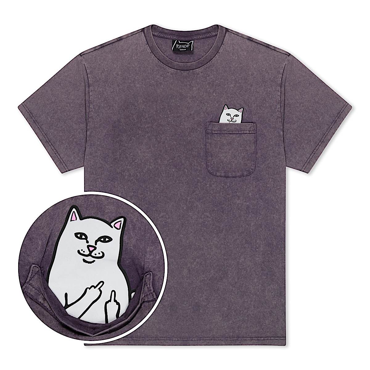 Lord Nermal Pocket Tee (Grape Vintage Wash)