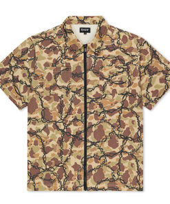 Wired Zip Up Shirt (Tan)