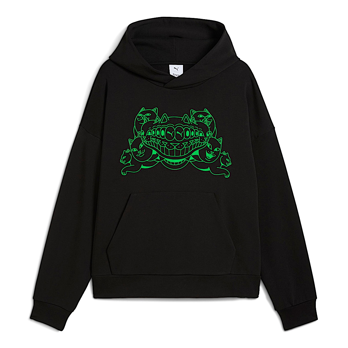 PUMA X RIPNDIP Boxy Graphic Hoodie (Puma Black)