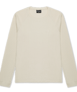 Castanza Waffle Knit Long Sleeve (Off-White)