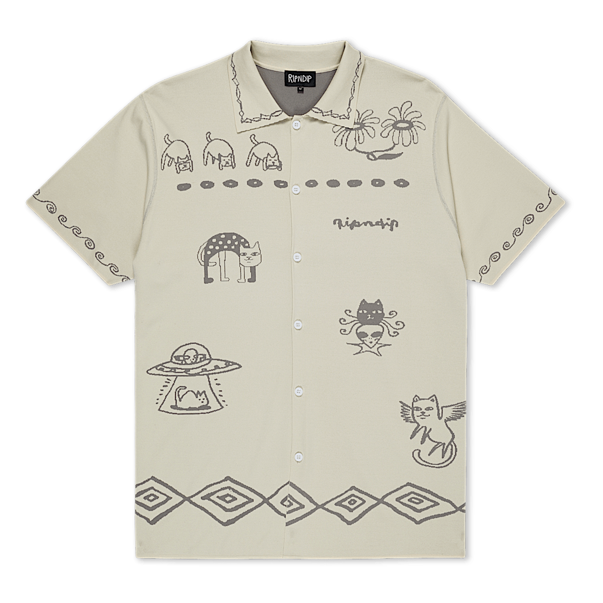 Blonded Reversible Button Up (Sand / Charcoal)