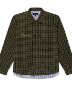Where The Flowers Bloom Flannel Jacket (Olive)