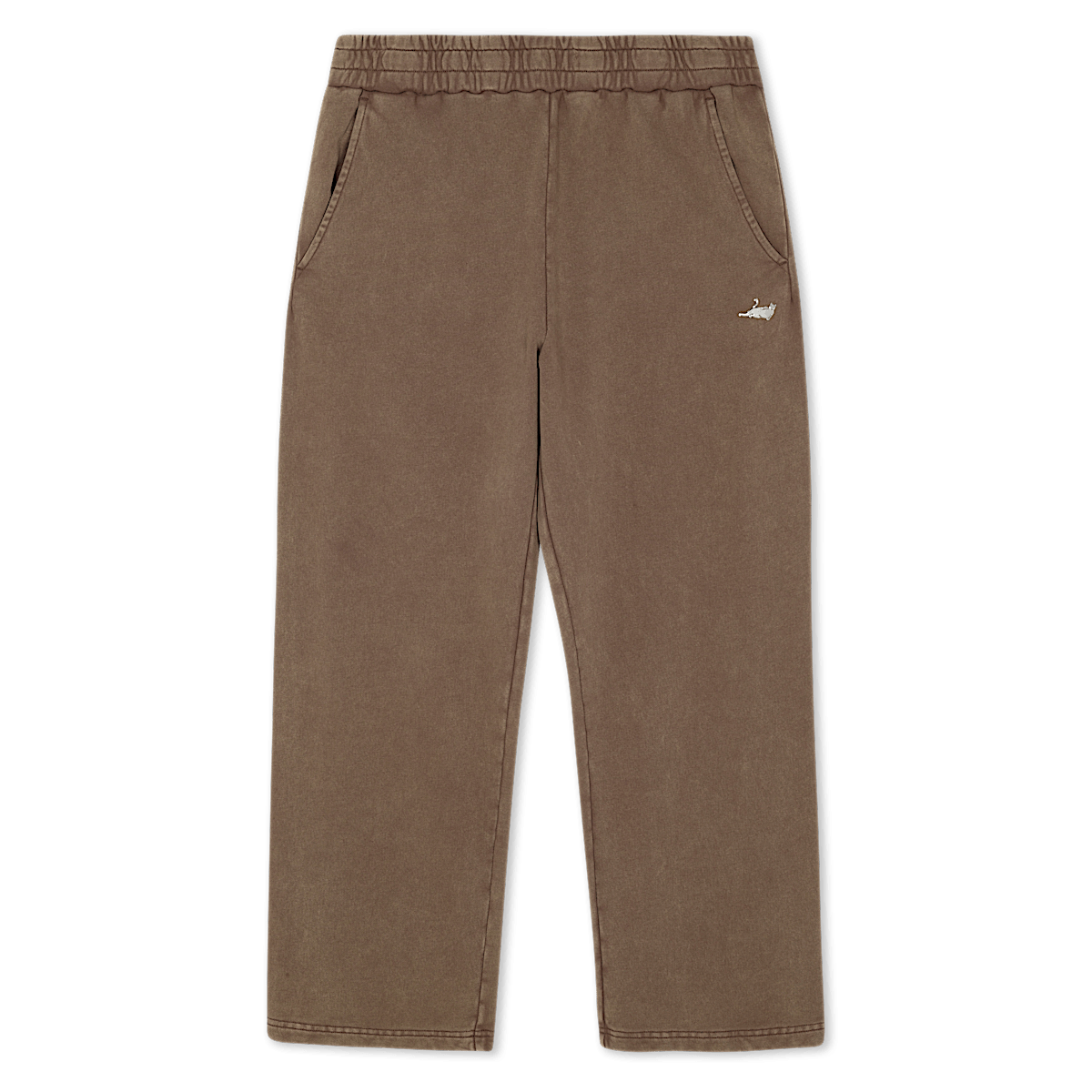 Castanza Straight Leg Sweatpants (Brown Vintage Wash)