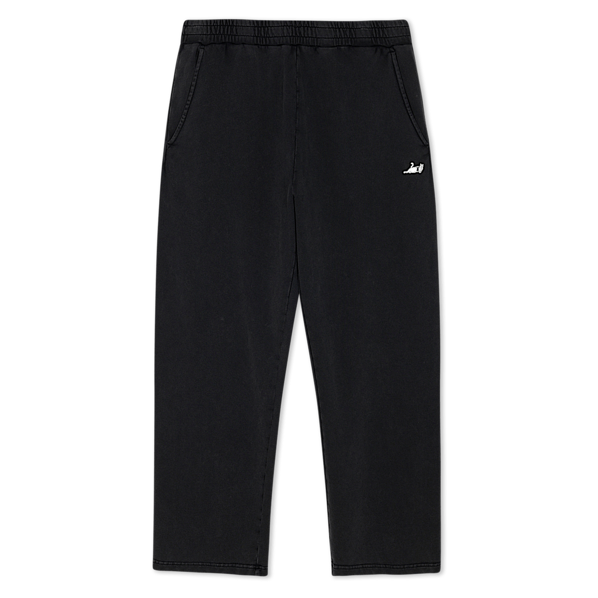 Castanza Straight Leg Sweatpants (Black Vintage Wash)