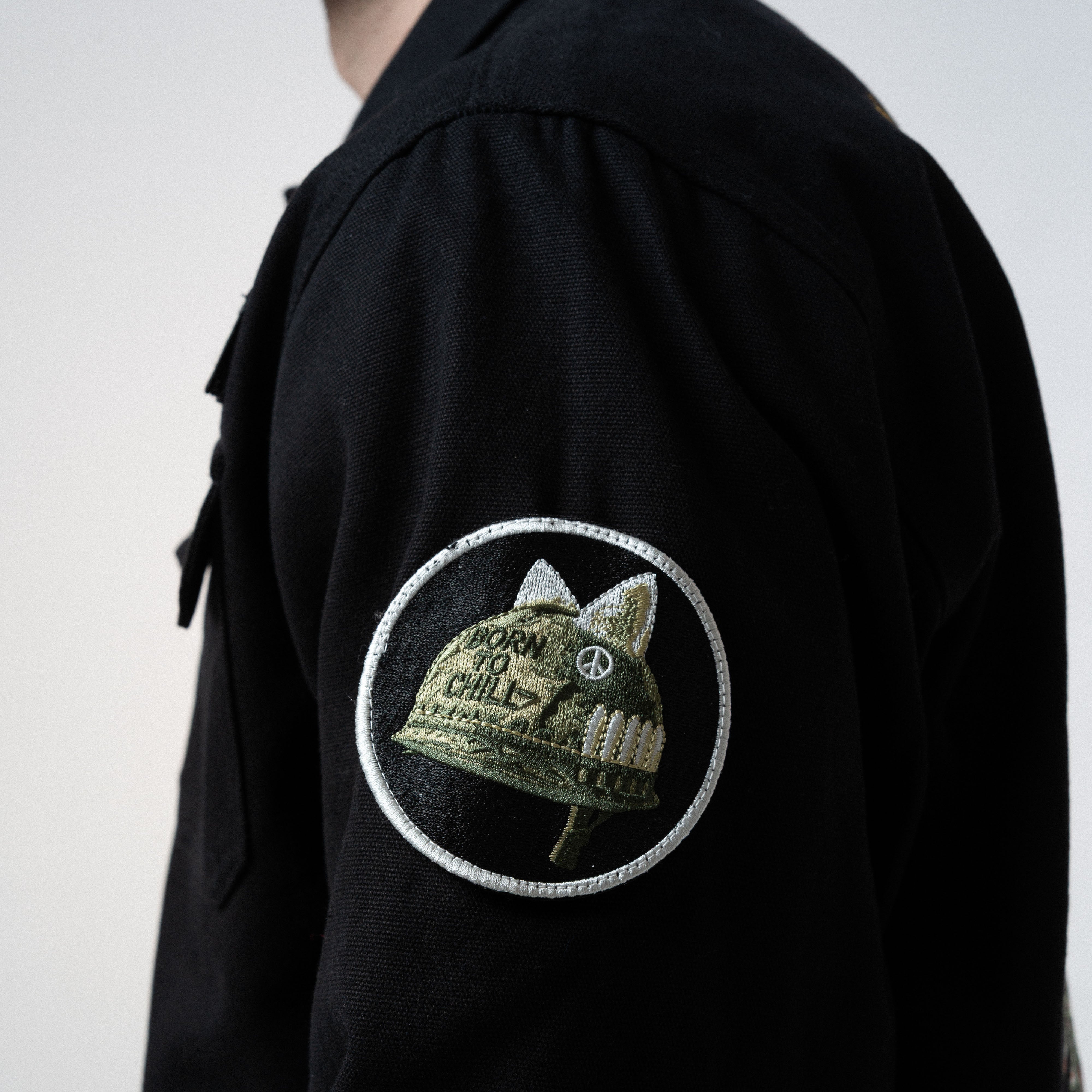 Nine Lives Military Jacket (Black) - Image 10
